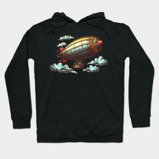 Fantasy Steampunk Flying Zepplin Hoodie